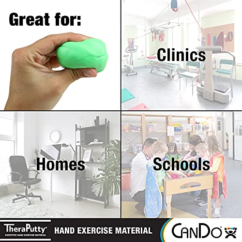CanDo 10-0920 TheraPutty Standard Hand Exercise Putty, Medium, 1oz 1-pound