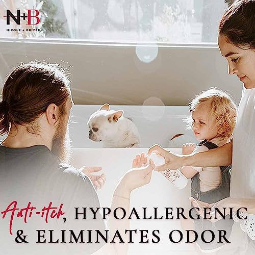 N+B Dog Shampoo | Shampoo for Dogs w/Coconut Oil, Organic Aloe Vera & Argan Oil | Grooms & Enhances Coat & Fur’s Natural Shine | Anti-Itch, Hypoallergenic, Eliminates Odor | 10oz - PawsPlanet Australia