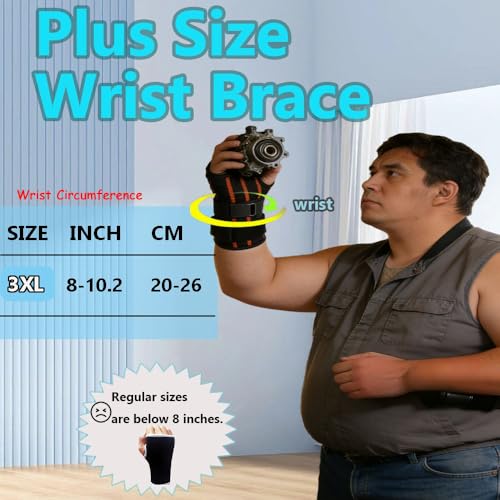 King Mills Plus Size Wrist Brace, Extra Large, Right Hand Only