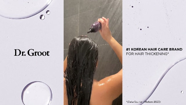 Dr. Groot Hair Thickening Shampoo, Korean Hair Care with Biotin, Rosemary Oil to Help Volumize Thinning, Damaged Hair, Hydrate Hair and Scalp, Biotin Shampoo, Scalp Revitalizing Solution