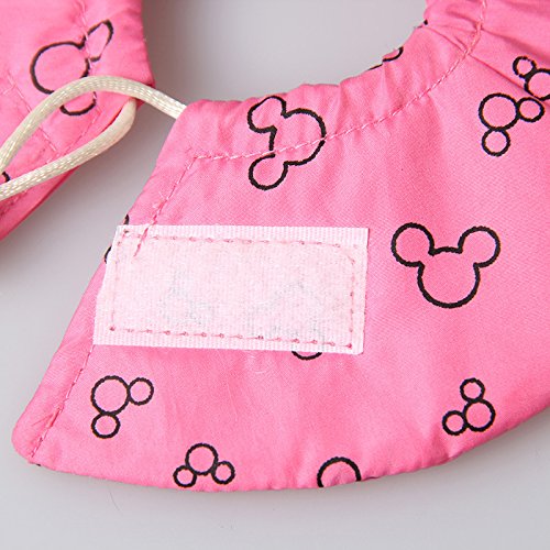 Hamster Rabbit Protection Cone Neck Recovery Collar - Small Animal Pets Elizabethan Collar Anti-Water Bite Sratch Risistant for Guinea Pig Mice Mouse Rats Ferret Squrrel (L, Pink) L - BeesActive Australia