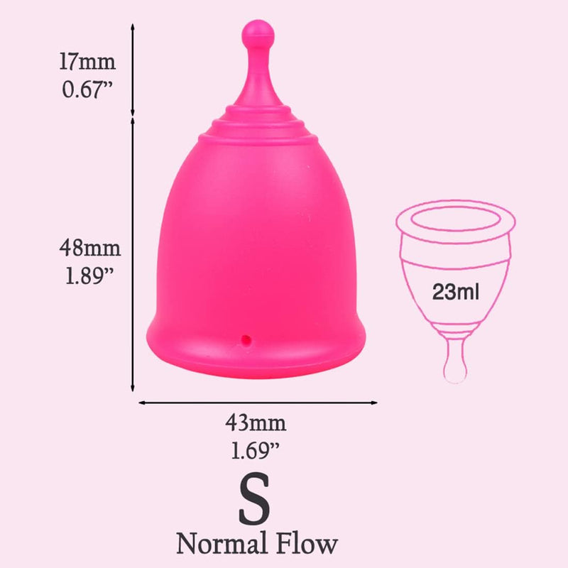 SHORDY Menstrual Cup, Single Pack (Small) with Box, Soft & Flexible, Copa Menstrual Kit for Women | Up to 12 Hours of Comfort, Eco-Friendly & Safer Alternative to Pads & Tampons (Pink) 1 Count (Pack of 1) Pink_small - BeesActive Australia