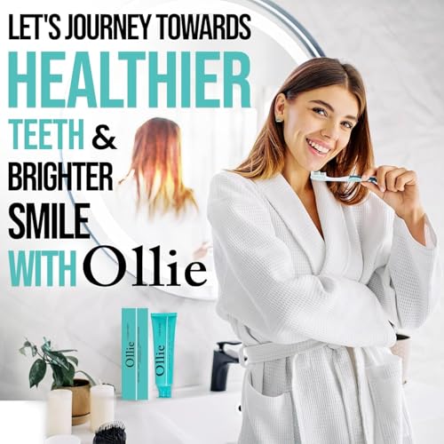 Ollie Fluoride Free 10% Nano Hydroxyapatite Toothpaste, Clean Mint, 3 Pack 4 Ounce (Pack of 3)