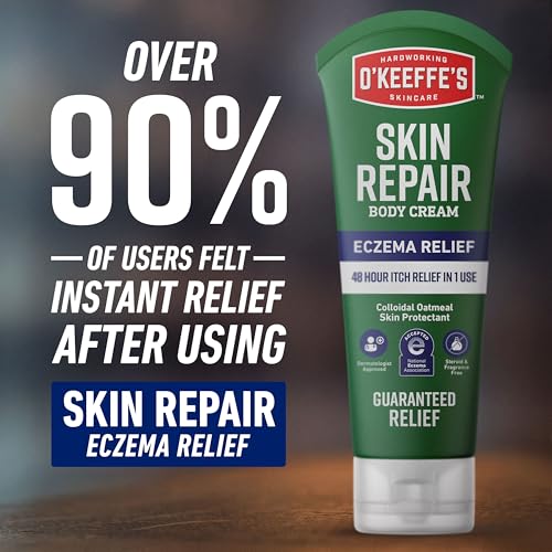 O’Keeffe’s Skin Repair Eczema Relief Body Cream, 7oz Tube (Pack of 1) 7 Ounce (Pack of 1)