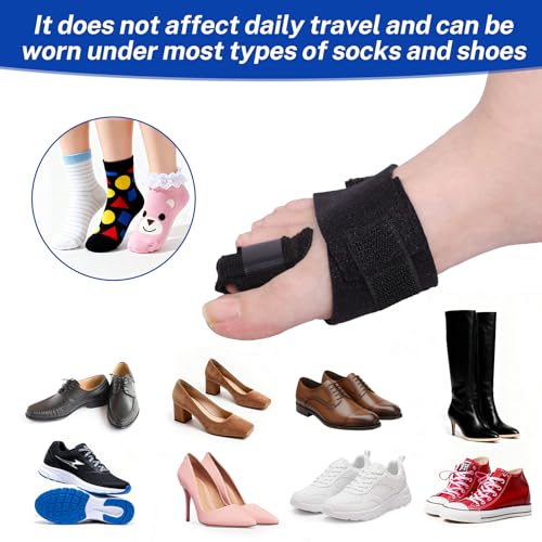 Toe Splint for Broken Toes Support, Toes Brace for Fracture Fixation,Sports Sprains,Injuries, Fracture Toes Protector for Second Toe to Pinky