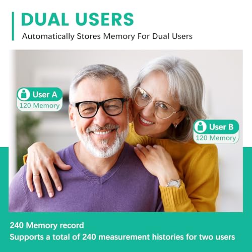 Oklar FDA Cleared Blood Pressure Monitor Upper Arm BP Machine for Home Use White