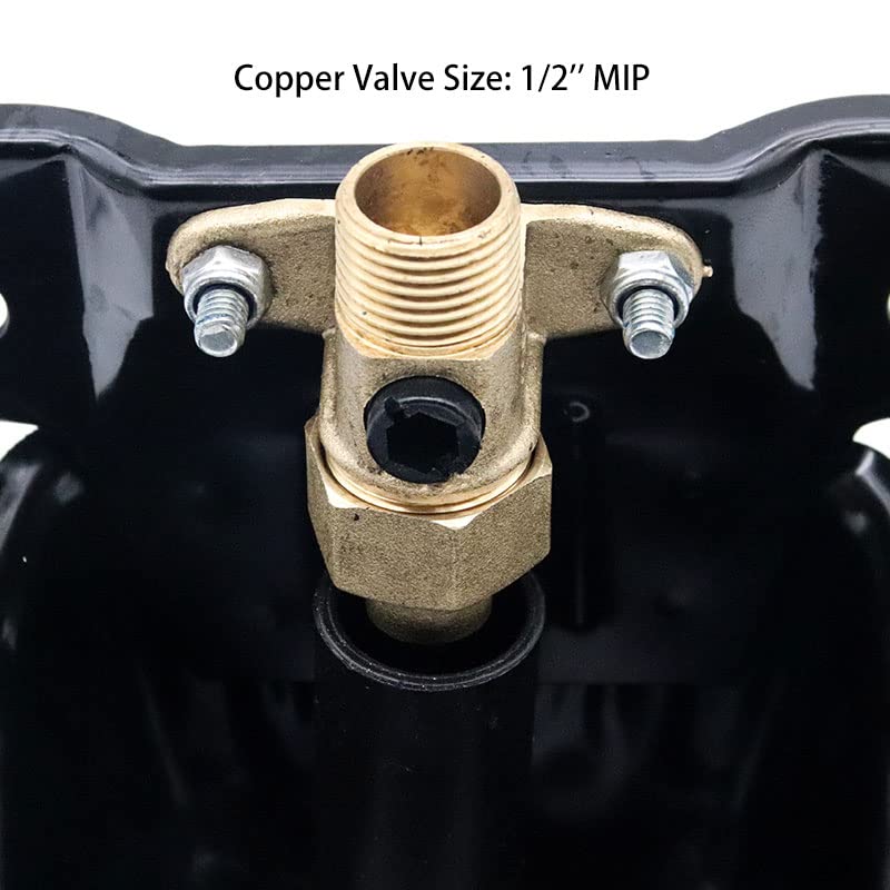 Metal Sheep Automatic Water Drinking Bowl, Thickened Steel Automatic Goat Waterer Fountain with Copper Valve Touch Switch,Farm Water Drinking Equipment BLACK - BeesActive Australia