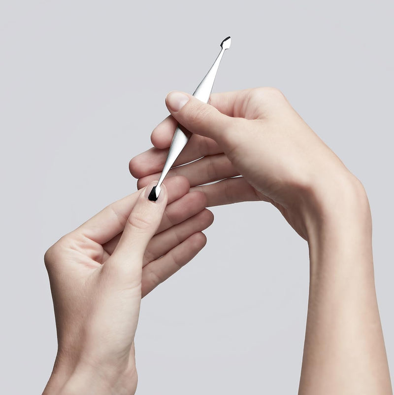 ZWILLING Cuticle Pusher (nail cleaner, double ended tool, suitable for natural and artificial nails), Premium, Silver, 5 inch Scraper Cleaner - BeesActive Australia