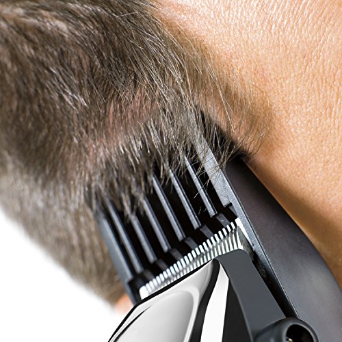 ConairMAN Hair Clippers for Men, 21-Piece Home Hair Cutting Kit Chrome