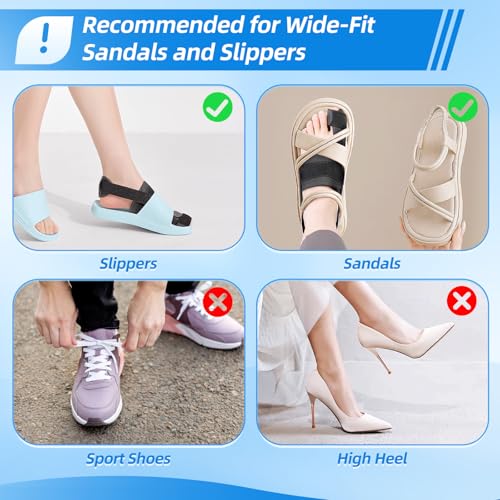 Broken Big Toe Brace Splint, Turf Toe Brace Support for fracture, Broken, Sprains, Arthritis, Women & Men, with 2 Removable Metal Plates - Black Left