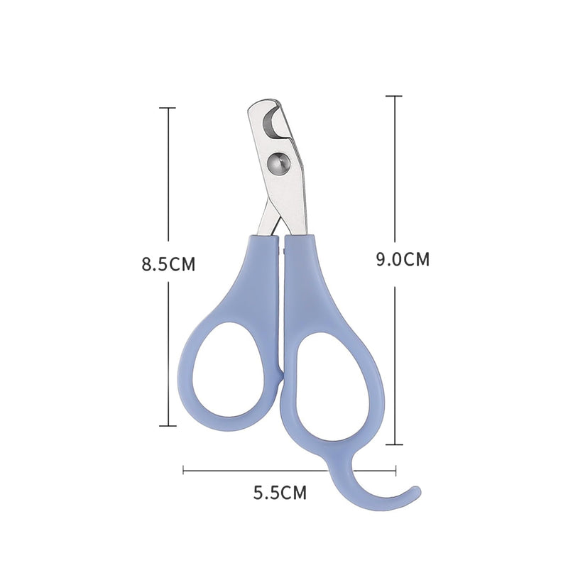 IKadiya Cat Nail Clippers, Cat Scissors, Claw Scissors with Non-Slip Handles, for Kittens, Puppies and Rabbits, Professional Cat Nail Scissors Claw Scissors (Blue) - BeesActive Australia