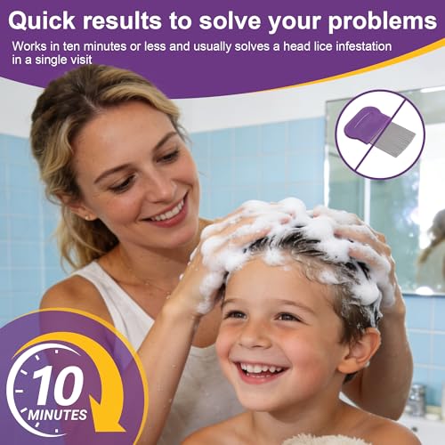 Miguelina Head Lice Treatment, Extra Strength Treats Lice&Eggs, one time All Gone, 3.38 fl oz