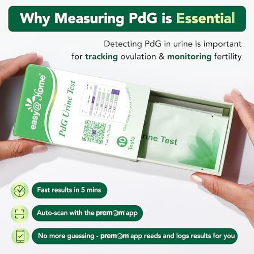 Easy@Home PdG Test Strips: 10-Pack Progesterone Urine Tests 10 Count (Pack of 1)