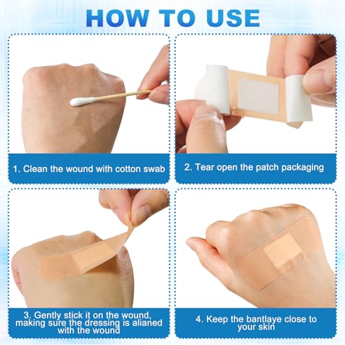 Bandages Variety Pack - 800 Pcs Assorted Bandages Bulk, Large Adhesive Fingertip Bandage, Waterproof Bandage Breathable for First Aid and Protect Wounds (10 Styles) 800 Count (Pack of 1)