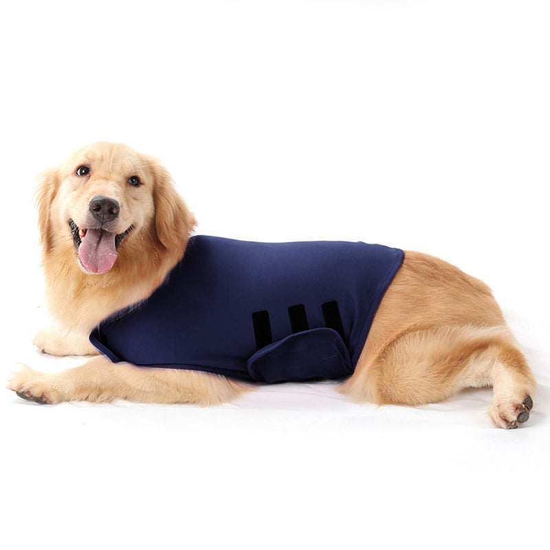 Ruiqas Dog Anxiety Jacket Calming Coat Anxiety Relief Vest Dog Foil for Anxiety Relief Navy Blue S - BeesActive Australia