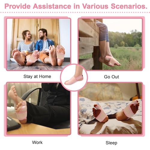 SPRING SEAON 2-Pack Bunion Corrector Adjustable Toe Splint Day/Night Pink
