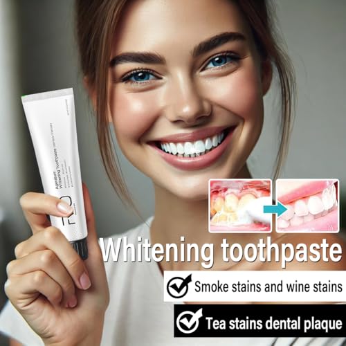 R&O Ageratum Whitening Toothpaste with Bamboo Charcoal, 3.53 oz - Removes Stubborn Stains, Great for Teeth Whitening, Reduces Plaque, Promotes Oral Health with Long - Lasting Fresh Breath (3 Tubes)