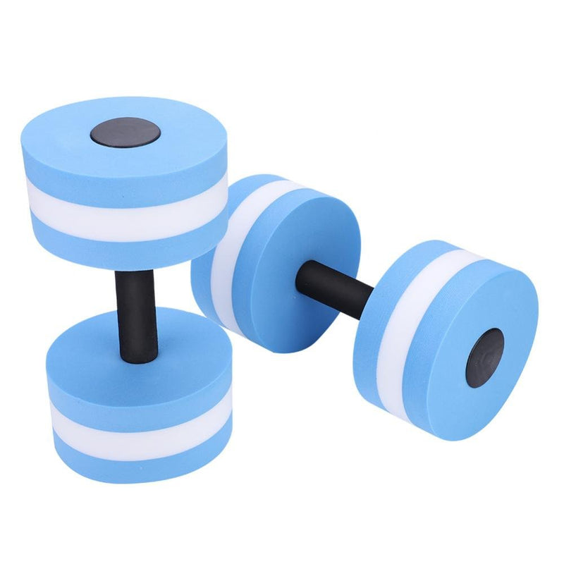 Foam Dumbbell, Aqua Barbells for Water Aerobics, Pool Workouts, Fitness Training, Yoga, and Bodybuilding ¨C Durable Foam Barbells (Blue)