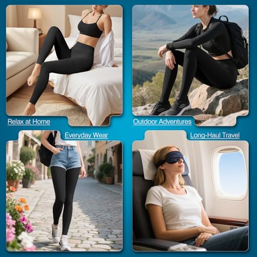 Bropite Compression Pantyhose, 20-30 mmHg High Waist Tights for Women Black X-Large
