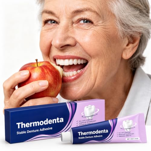 2Pcs Thermo Dental Denture Adhesive,Glow Denture Adhesive,Thermoplastic Denture Adhesive,Extra Strong and Durable Denture-Adhesives,Secure Hold for Loose False Teeth,Long Lasting Effect