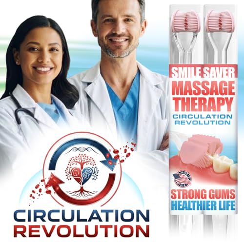 SMILE SAVER 360° Therapeutic Gum Massage for Bleeding Gums, Sensitivity, TMJ & Bruxism – Smile Anti-Aging: Spa Treatment for Your Smile – Morning Massage for Healthy Gums - Made in America