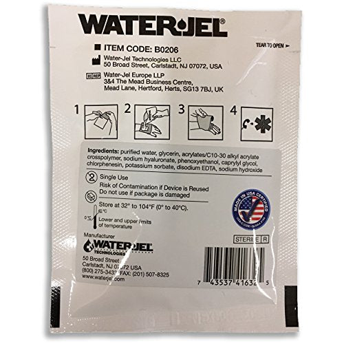 Waterjel - 2" X 6" Burn Dressing by Safeguard Medical 2" X 6"