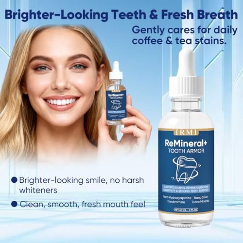 Irmi Dental Care Drops - Remineral Tooth Armor, Cavity Healing Tooth Armor Liquid, Nano Hydroxyapatite Remineralization Complex for Cavity Repair, Teeth Whitening with Remineralization Drops (2) 2