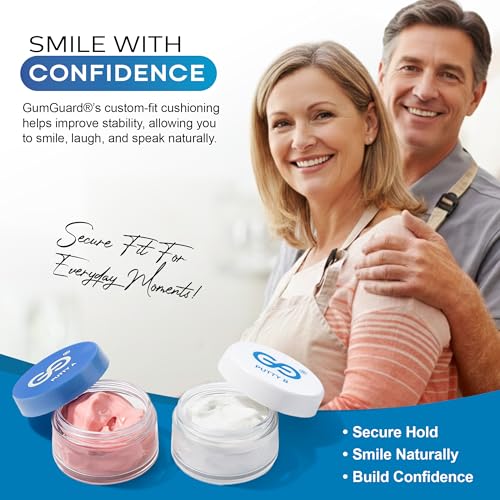 GumGuard Denture Putty Pack Reline Set (Pack of 4) – Fast Self-Curing Denture Reliner for Custom Fit & Comfort | Versatile Denture Reline Kit with Watertight Seal & Multiple Applications 4 Pack