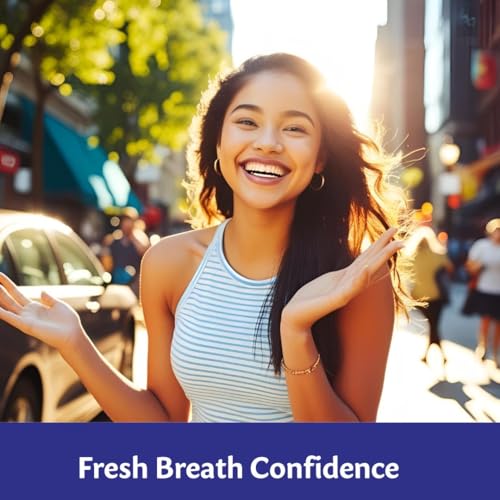 Luv Biotics On The go Freshness with Mint, Cherry and Lemon Natural Flavours - Probiotics and Xylitol Promotes Good Bacteria for Fresh Breath and Healthy Teeth & Gums.