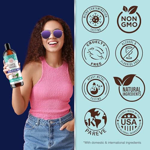 GuruNanda Naturally White Kit - Teeth Whitening Strips & Cocomint Pulling Oil for a Brighter Smile & Fresher Breath