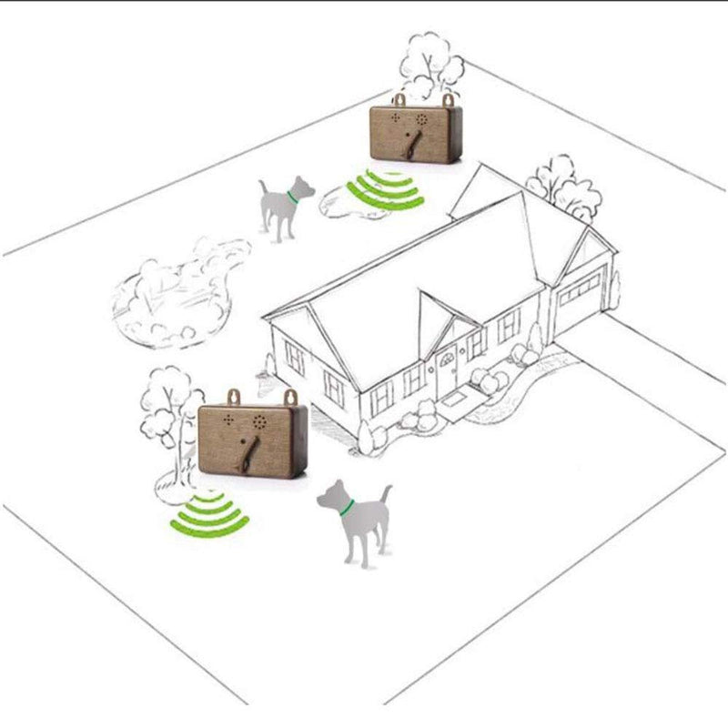 Anti Barking Device, Outdoor Anti Bark Deterrents with Adjustable Ultrasonic Level, Waterproof Ultrasonic Infrared Dog Barking Control for Small Medium Large Dogs - BeesActive Australia