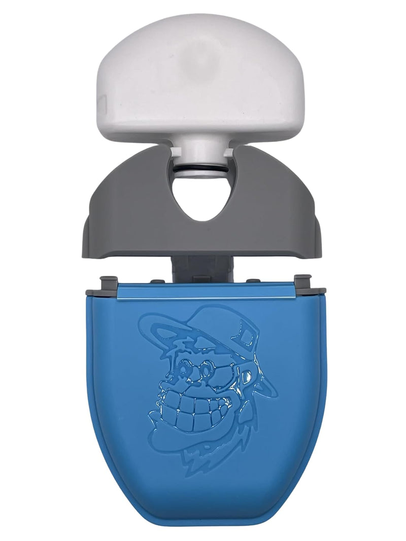 Self-Cleaning Mouthguard and Retainer Case with Cleaning Solution - Storage for, Night Guards, Aligners, Mouthguards – Compatible with Retainer Cleaner Tablets, and Foam Grilla Smurf - BeesActive Australia