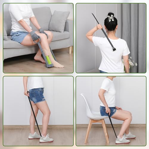 Compression Sock Aid Device - Sock Aids for Compression Stocking - Helper Device for Putting on Hosiery -with Replaceable Dressing Stick