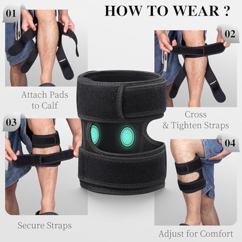 Oyakin Sciatica Pain Relief Devices, Sciatic Nerve Knee Brace, Sciatic Ease Calf Brace for Pain Relief