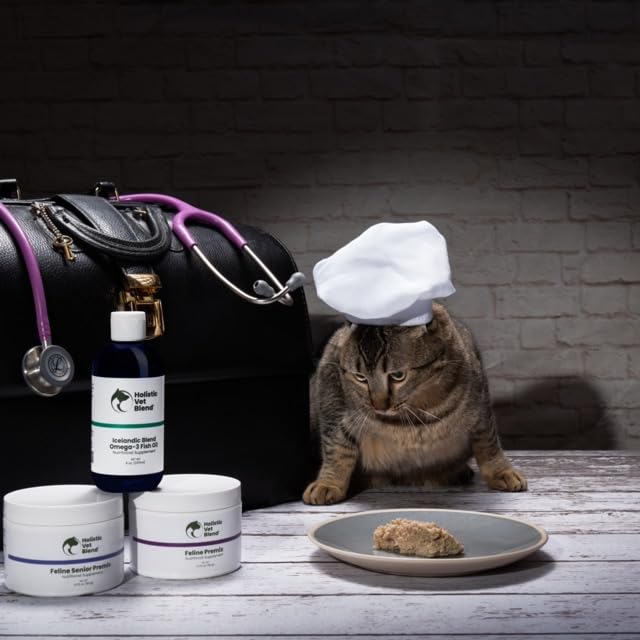 Holistic Vet Blend Feline Senior Blend Powder, Supports Senior Health for Cats - 3.175 oz / 90 g