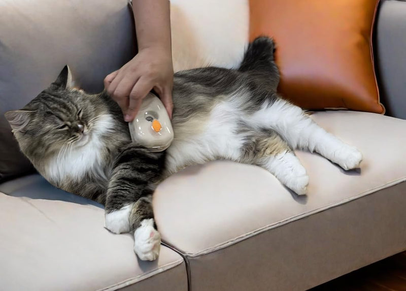 4-in-1 UV Spray Massage Grooming Brush, Bulit-in Cat Moss Lamp, Nano Spray Steam Brush for Removing Loose Fur, Water Brush for Long or Short Haired Cat and Dog (UV) - BeesActive Australia