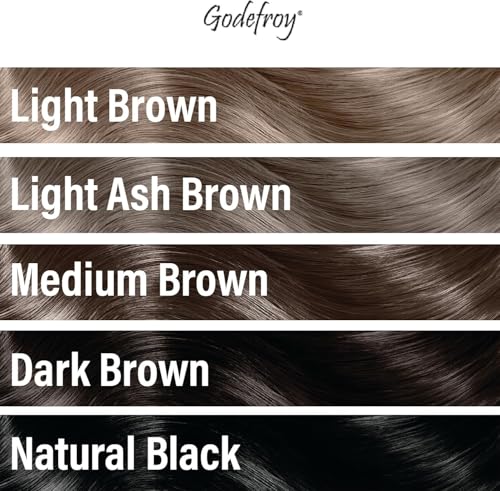 Godefroy Hair Color Tint Kit, Medium Brown, 20 Applications, Root Touch-Up
