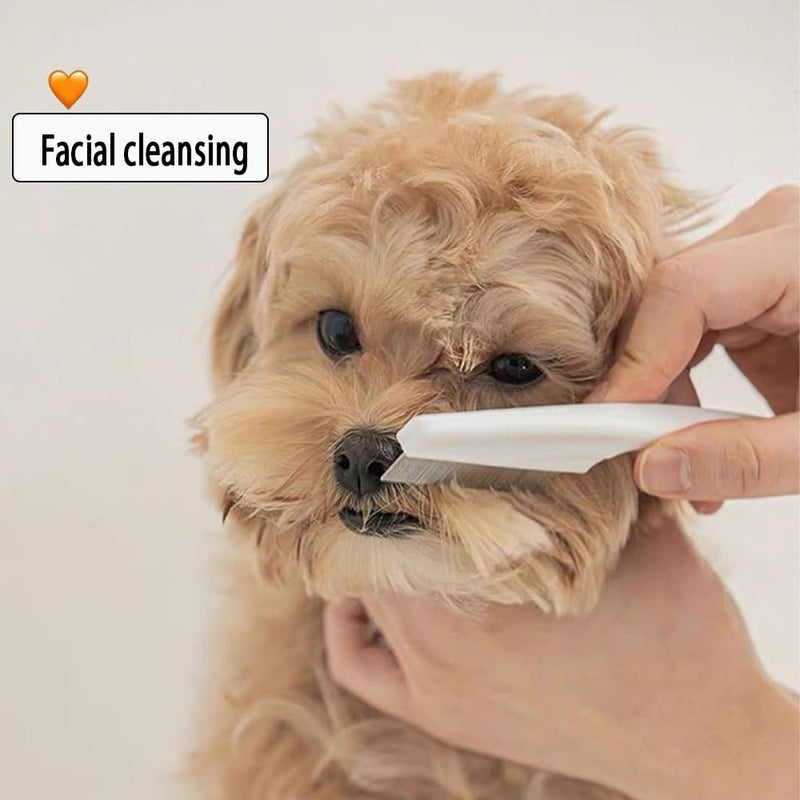 2Pack Flea Comb and Stainless steel comb Use grooming with dog and cat hair For Facial Cleaning and Grooming Flea Lice Comb - BeesActive Australia