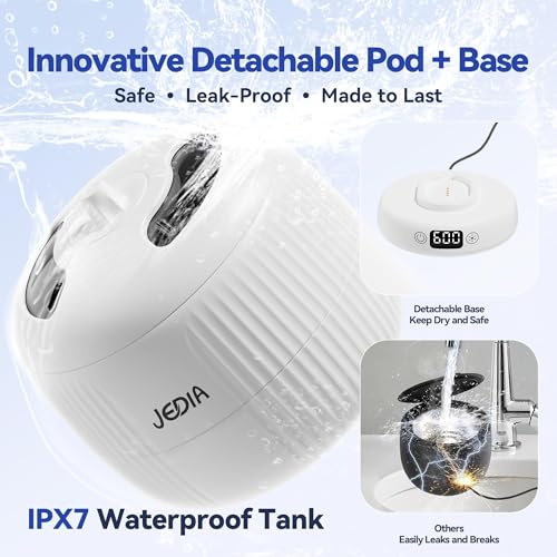 Ultrasonic Retainer Cleaner Machine with 4 Modes – 45kHz 180ML Ultrasonic Cleaner for Retainer,Denture,Mouth Guard,Ring,Jewelry,Leak-Proof Detachable Tank & Base, Easy-to-Clean