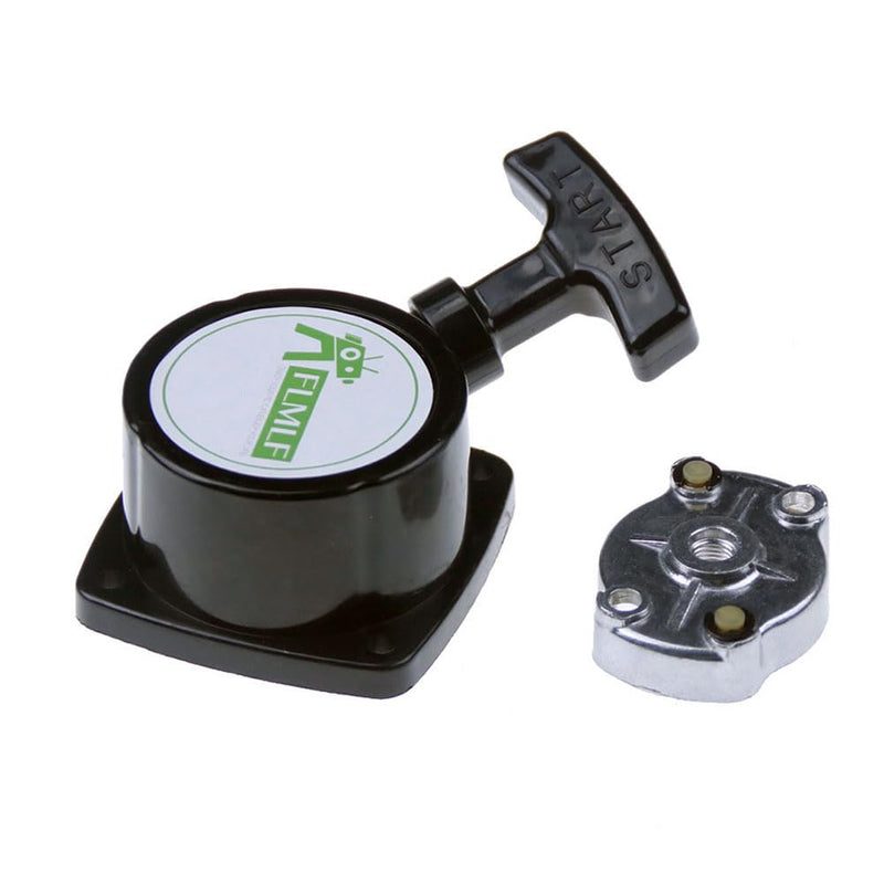 Rc Marine 26cc 29cc 30cc Engine Pull Starter for Zenoah CY RCMK QJ BWS Rc Racing Boat Parts Distance Between Mounting Holes is 50mm (Black) Black