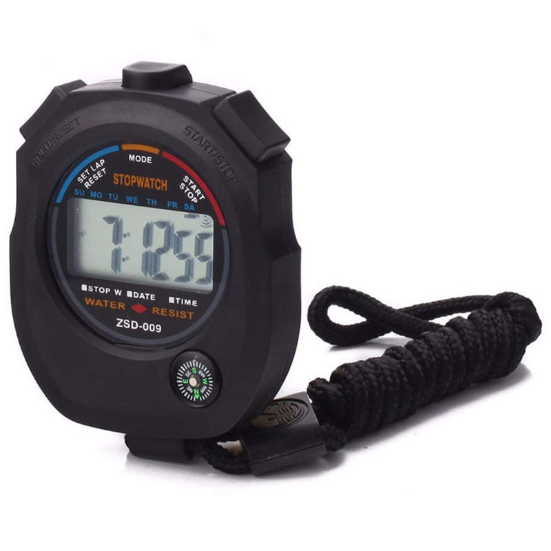 12 Pack Multi-Function Electronic Digital Sport Stopwatch Timer, Large Display with Date Time and Alarm Function,Suitable for Sports Coaches Fitness Coaches and Referees 12pack