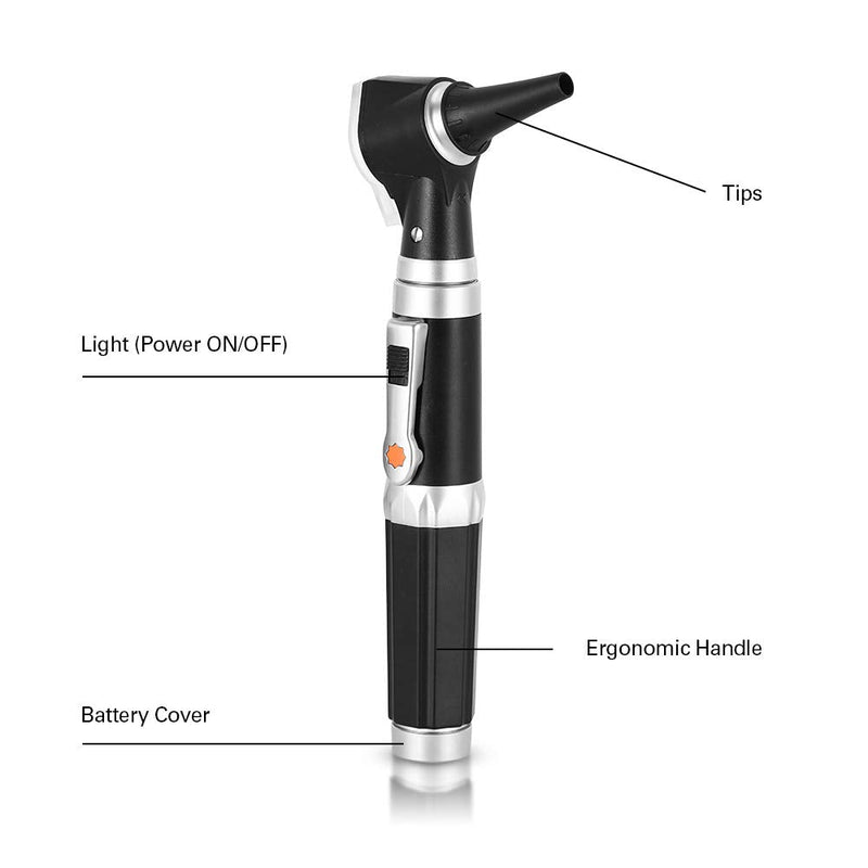 Mini Ear Otoscope, Bysameyee Magnification Diagnostic Ear Scope with LED Direct Illumination Light, Ear Healthy Tool for Doctors Nurses Adults Kids Baby Elder Pets Animals - BeesActive Australia