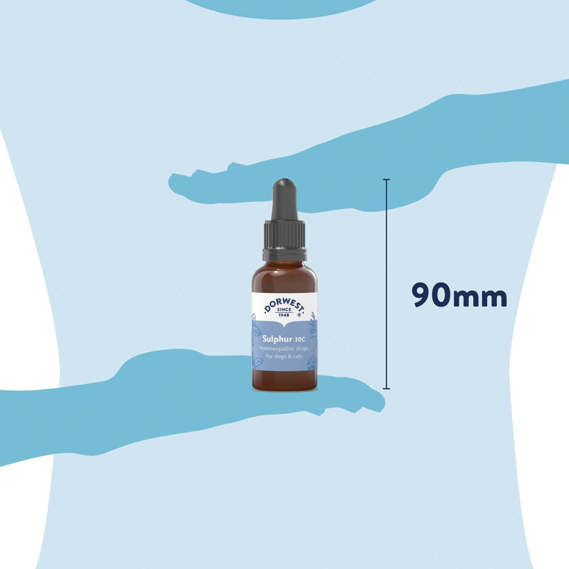 Dorwest Herbs Sulphur 30C Homoeopathic Liquid Remedy for Dogs & Cats - 15ml