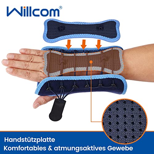 Quick Wrap Wrist Brace for Carpal Tunnel Syndrome, Night Sleep Support, Hand Splint for Arthritis Pain, Sprain, Sports Injuries (Left-Small,5-6 inch) Left hand S