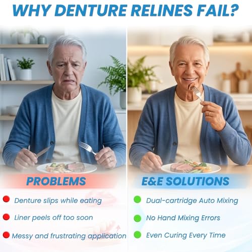 E&E Soft Reline Refill – 50ml Cartridge | Long-Lasting Silicone Cushion | Easy DIY Application | Comfortable Fit for Daily Wear