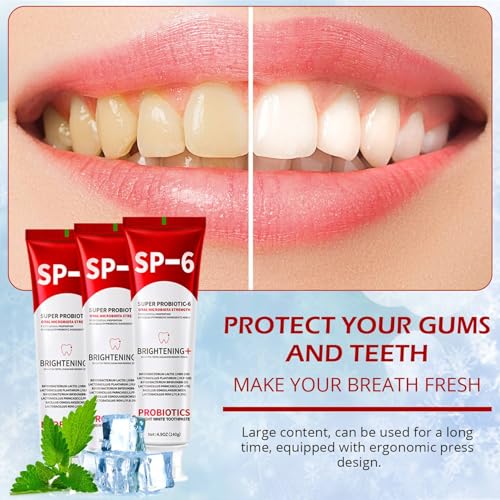 4 pcs SP-6 Probiotics Whitening Toothpaste+Hydroxyapatite Toothpastes