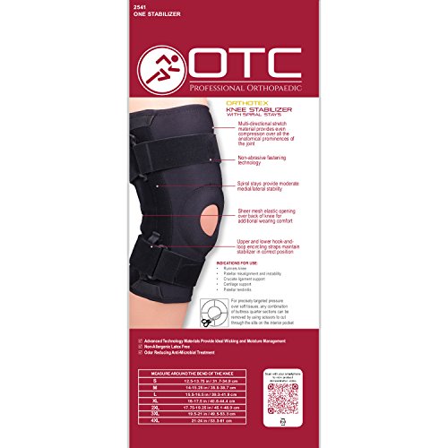 OTC Knee Stabilizer, Spiral Stays, Orthotex, 4X-Large