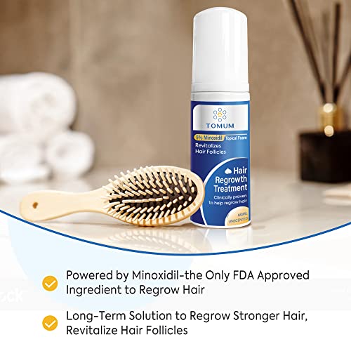 5% Minoxidil Foam for Men and Women: Hair Regrowth, Fast-Absorbing Lightweight Minoxidil Treatment for Thinning Hair, Receding Hairline & Balding, Non-Greasy Unscented Hair Growth Foam Clear 4.14 Count (Pack of 1)