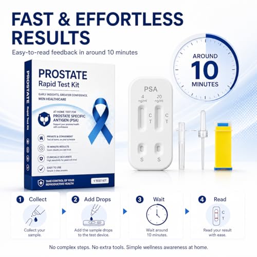 PSA Test Kit for Men – At-Home Rapid Self‑Test Kit, 1 Pack