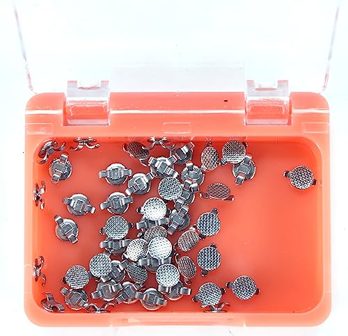 50Pcs/Box Dental Orthodontic Lingual Button Bondable With Cleat Mesh Round (Bondable Lingual Cleat Small) Bondable Lingual Cleat Small